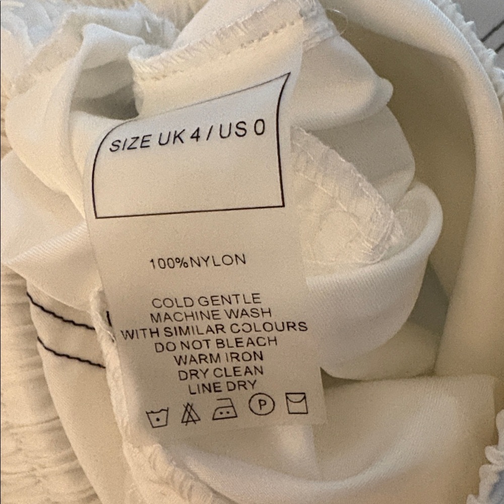 Maniere De Voir White Nylon Contrast Stitch Track Pants - Picture 5 of 9